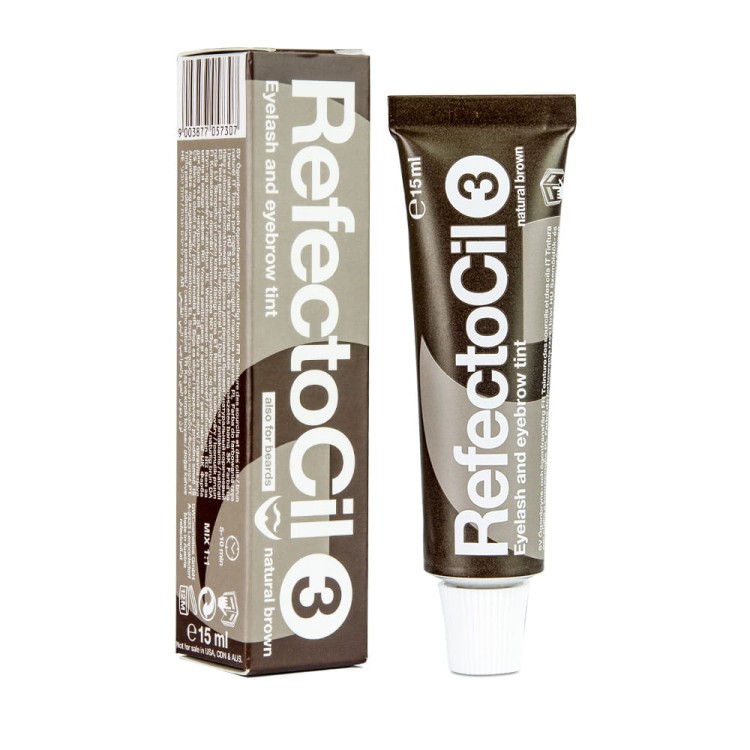 HENNA ŻELOWA DO BRWI I RZĘS BRĄZOWA 3 - REFECTOCIL - 15ML