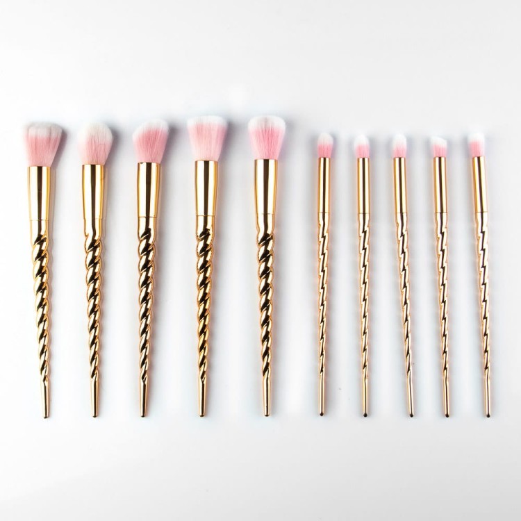 PROFESJONALNE ZŁOTE PĘDZLE DO MAKIJAŻU WYJĄTKOWY ZESTAW 10  SZTUK_ (1).jpg