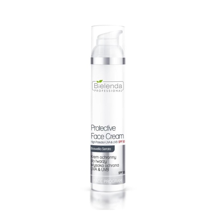 Krem ochronny do twarzy Bielenda wysoka ochrona uva i uvb spf 50 100 ml.jpg