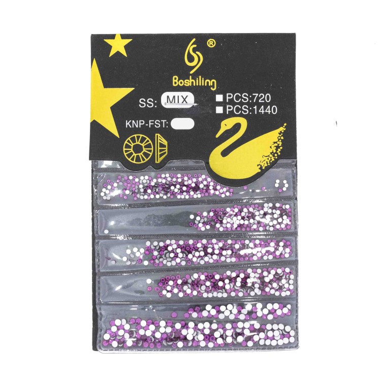 Ozdoby do paznokci zestaw cyrkonii 1440 szt Fuchsia (1).jpg