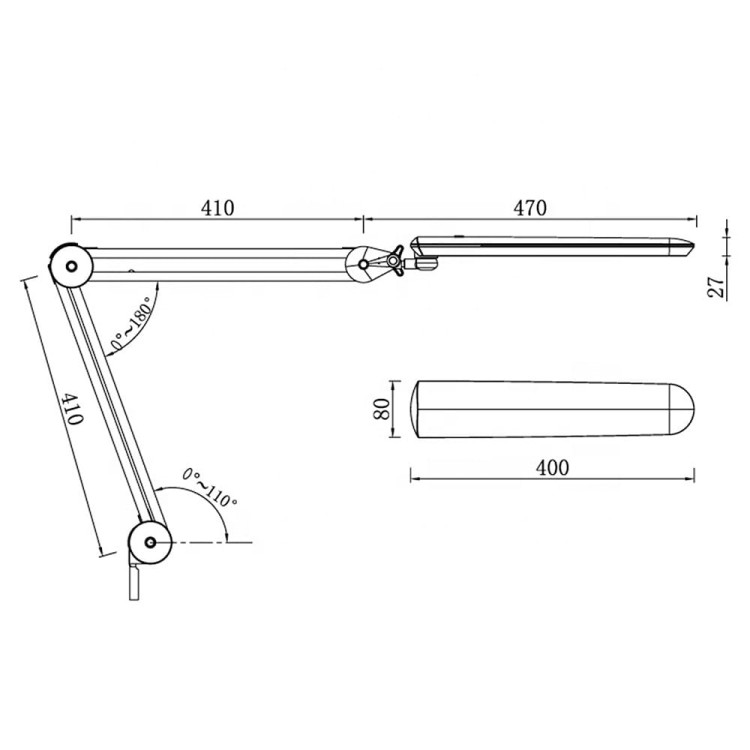 Ledowa lampa na biurko 14 W biała Nr 9502 (2).jpg