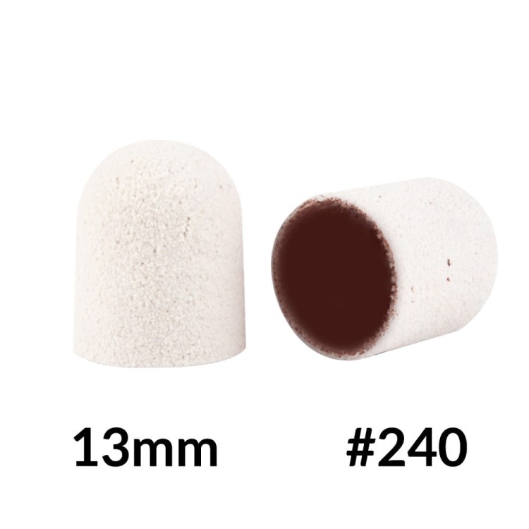 Kapturki do pedicure 13 mm gradacja 240 10 szt Fabric Podo AlleMed Biały White (3).jpg