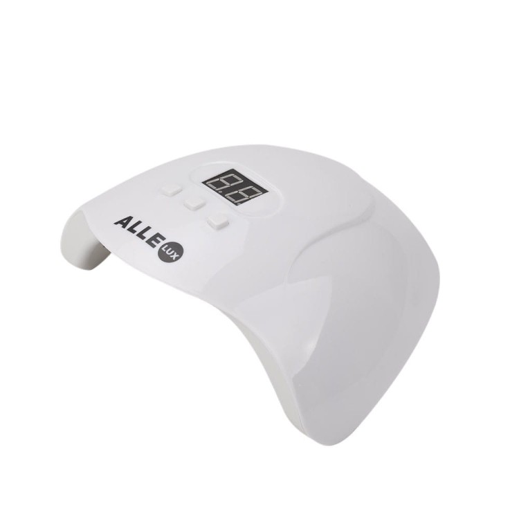 Lampa do paznokci UVLED 54W do lakierów hybrydowych AlleLux X3 z zasilaczem i kablem USB Biała (5).jpg