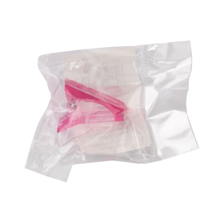 Klips zacisk do Dualform Powdergel plastikowy przezroczysty różowy DSF 1 szt (5).jpg