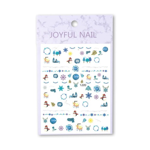 Naklejki do paznokci cienkie samoprzylepne świąteczne Joyful Nail Nr 1209 (1).jpg