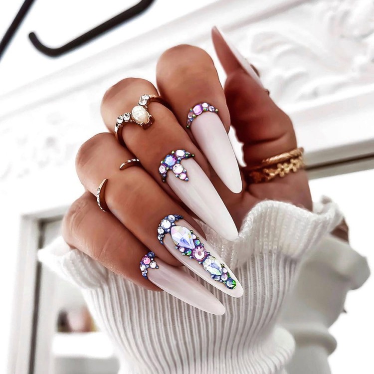 Kryształki diamenty cyrkonie AB opalizujące do zdobień biżuteria 3D 20 szt.jpg