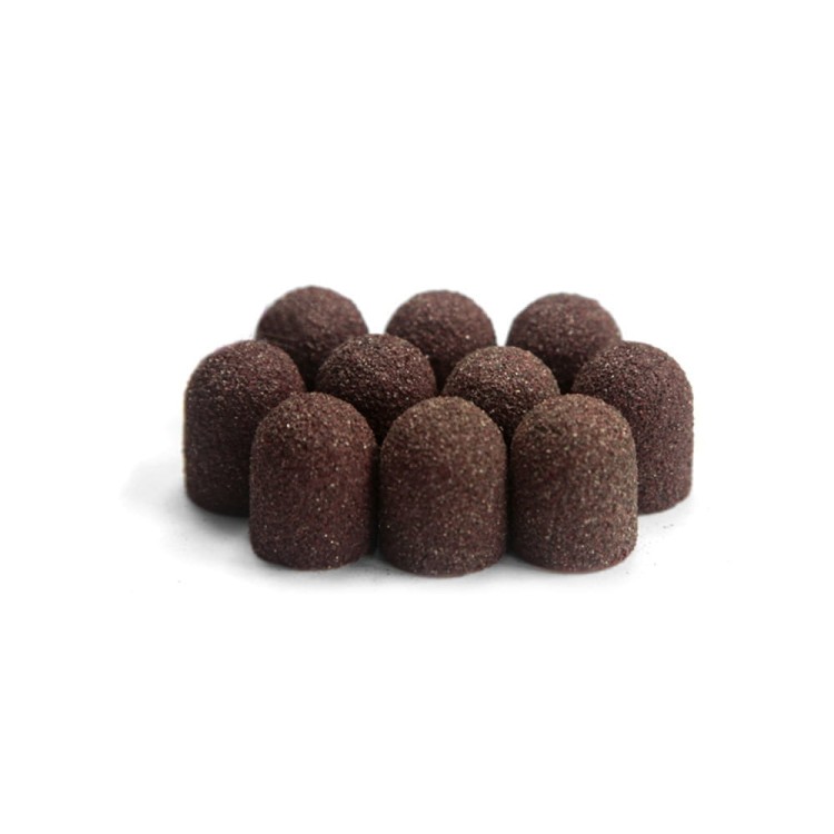 Kapturki do pedicure 16 mm gradacja 120 10 szt AlleMed Brązowy Brown (3).jpg