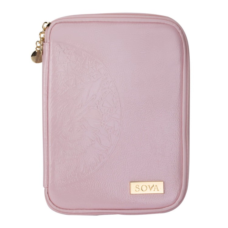 Piórnik etui przybornik na pędzle Sova by Aleksandra Sowa-Falarz różowy.jpg