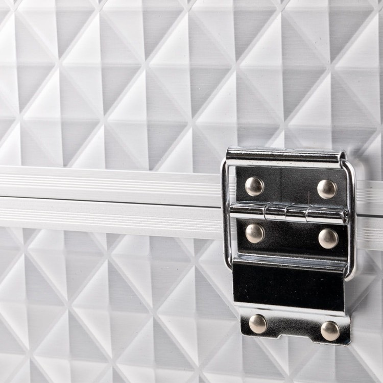 Kuferek kosmetyczny M na lakiery Diamond 3D biały (4).jpg