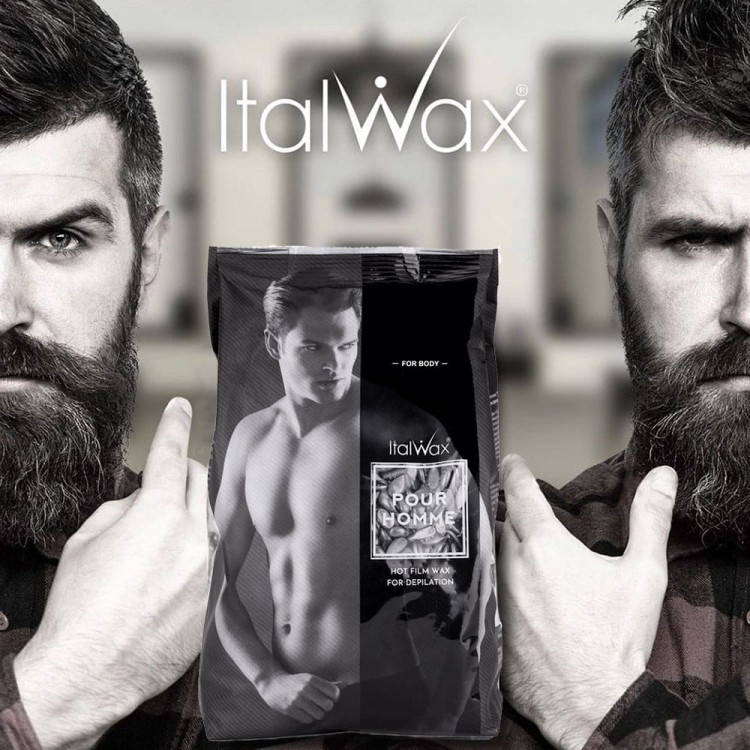 Wosk Italwax pour homme black film wax w dropsach do depilacji dla mężczyzn 1kg (2).jpg