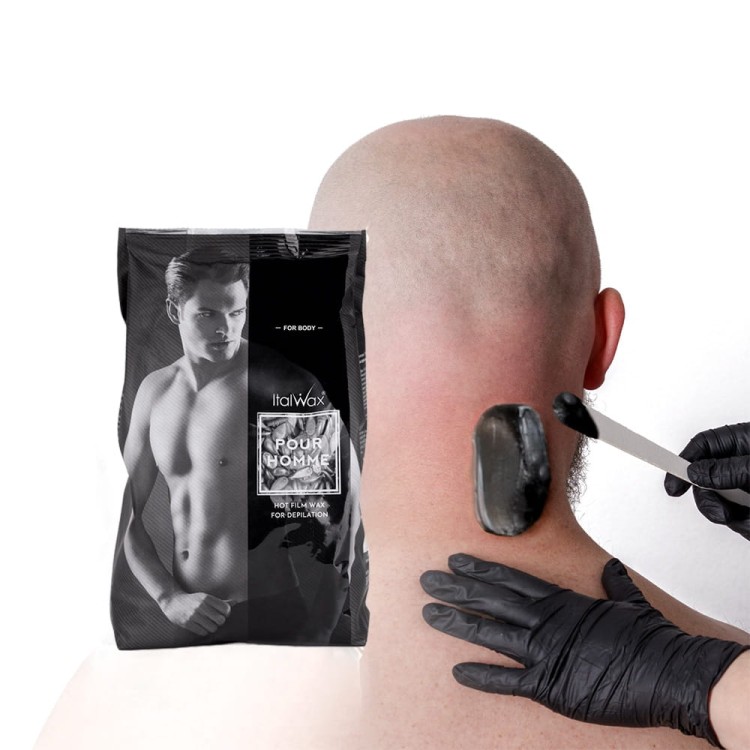Wosk Italwax pour homme black film wax w dropsach do depilacji dla mężczyzn 1kg (4).jpg