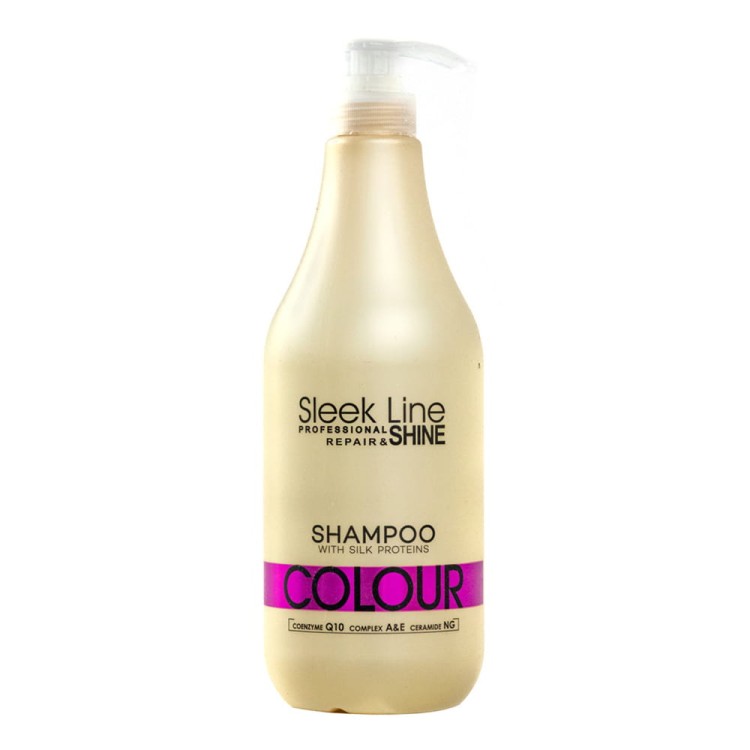 Szampon do włosów farbowanych z jedwabiem Stapiz Colour Sleek Line 1000 ml.jpg