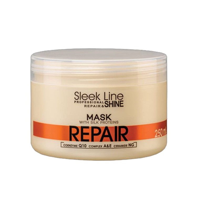 Maska do włosów z jedwabiem Stapiz Sleek Line Repair 250 ml.jpg
