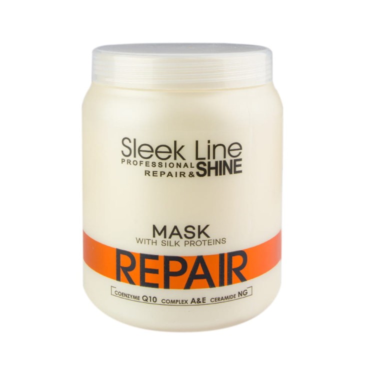 Maska do włosów Stapiz Sleek Line Repair z jedwabiem 1000 ml.jpg