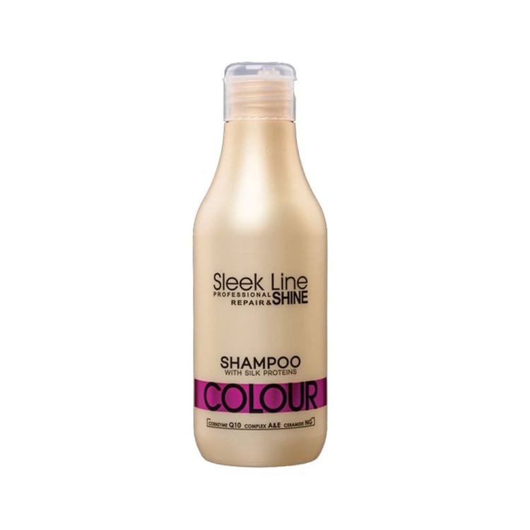 Szampon do włosów farbowanych Stapiz Colour Sleek Line z jedwabiem 300 ml.jpg