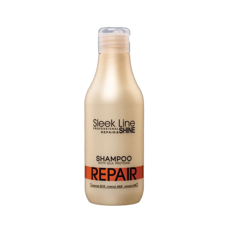 Szampon do włosów zniszczonych i suchych Stapiz Sleek Line Repair z jedwabiem 300 ml.jpg