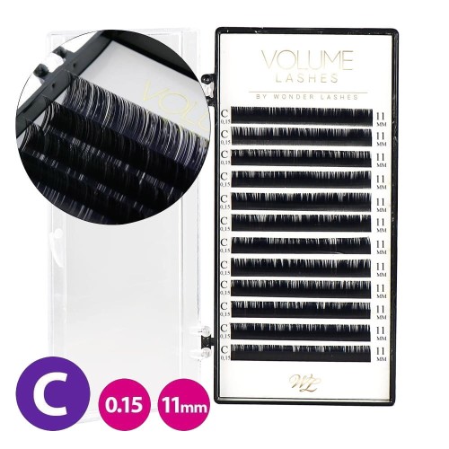 Rzęsy na pasku metoda objętościowa volume Wonder Lashes C 0.15 11mm (2).jpg