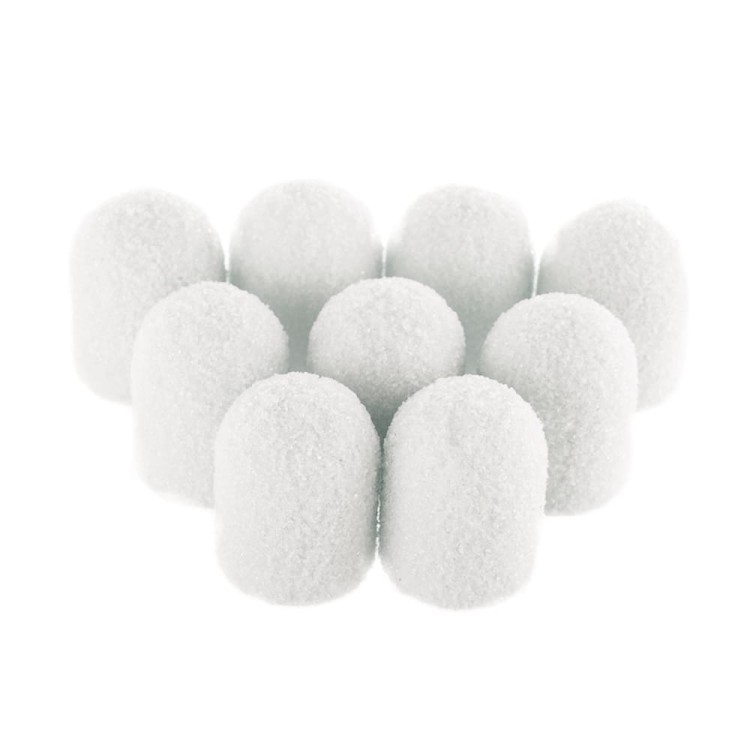 Kapturki do pedicure 7 mm gradacja 80 10 szt Fabric Podo AlleMed Biały White (2).jpg