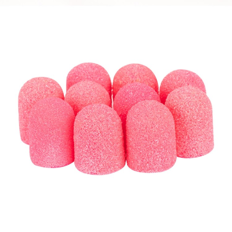 Kapturki do pedicure 7 mm gradacja 80 10 szt Fabric Podo AlleMed Różowy Pink (1).jpg