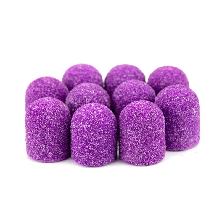 Kapturki do pedicure 7 mm gradacja 60 10 szt Fabric Podo AlleMed Fioletowy Purple (1).jpg