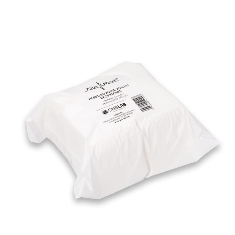 Perforowane waciki bezpyłowe do paznokci AlleMed 5x5 cm 500 szt (4).jpg