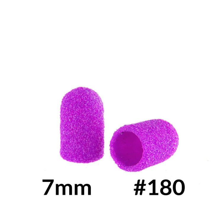 Kapturki do pedicure 7 mm gradacja 180 10 szt ABS Podo AlleMed Fioletowy Purple.jpg