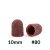 Kapturki do pedicure 10 mm gradacja 80 10 szt AlleMed Brązowy Brown.jpg