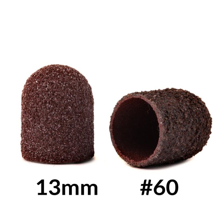 Kapturki do pedicure 13 mm gradacja 60 10 szt AlleMed Brązowy Brown.jpg