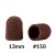 Kapturki do pedicure 13 mm gradacja 150 10 szt AlleMed Brązowy Brown (2).jpg