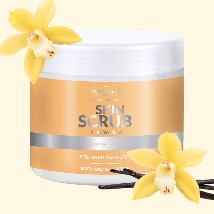Peeling do ciała i stóp Farmona Skin Scrub Pure Vanilla 500 g.jpg