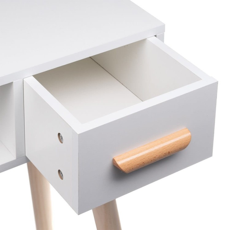 Toaletka biała Alva lustro + 2 szuflady + taboret (3).jpg