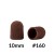 Kapturki do pedicure 10 mm gradacja 160 10 szt AlleMed Brązowy Brown 2.jpg