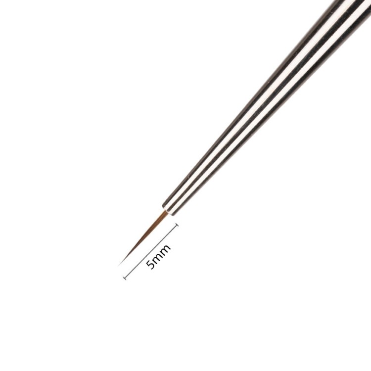 Pędzelek do zdobień żelu paint żelu hybrydy 4U Monika Mielniczuk Line Art 5mm Nr 2.jpg
