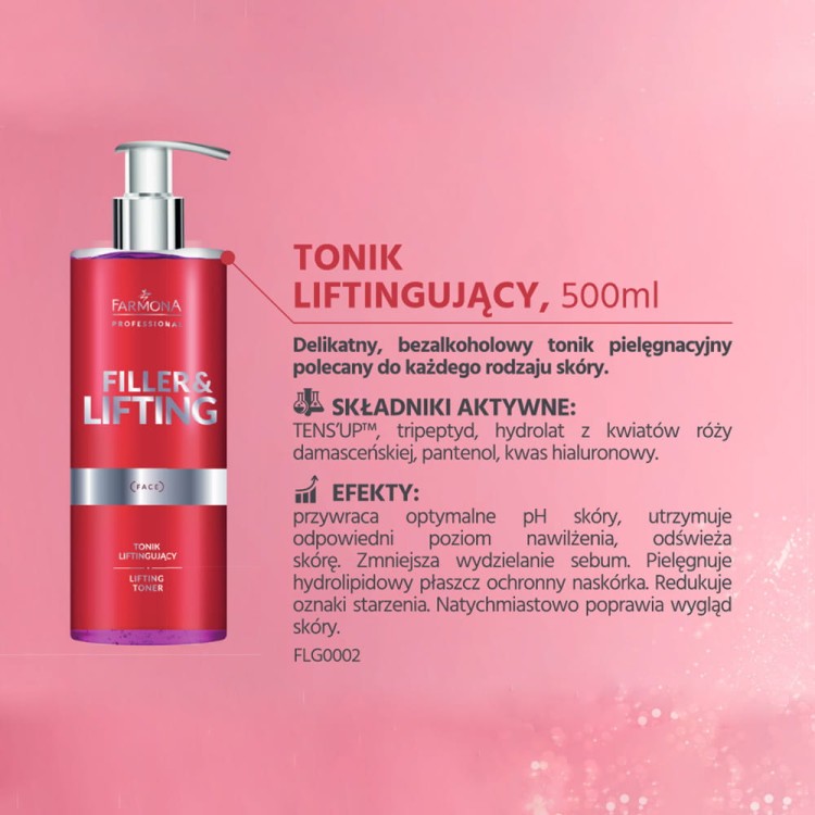 Tonik liftingujący do twarzy Farmona Filler&Lifting 500ml (1).jpg