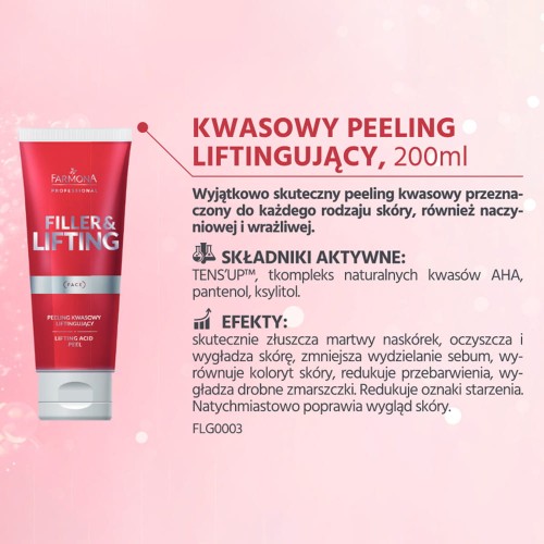 Peeling kwasowy liftingujący do twarzy Farmona Filler&Lifting 200ml (3).jpg
