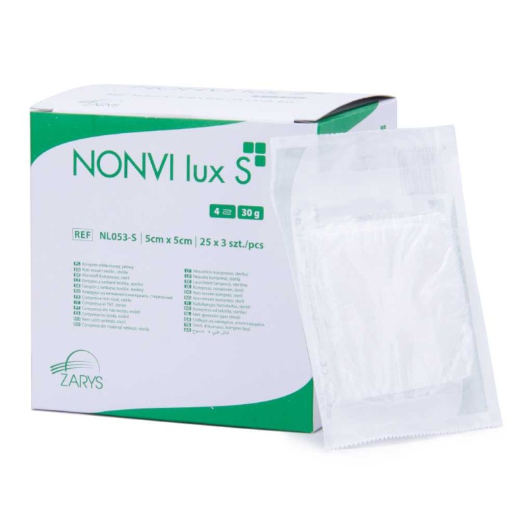 Kompresy Jałowe Włókninowe Gaziki tamponada podologiczna wrastające paznokcie 5x5cm 30g 75 szt (1).jpg