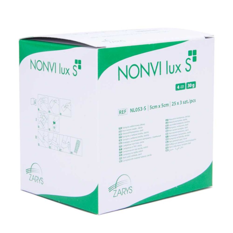Kompresy Jałowe Włókninowe Gaziki tamponada podologiczna wrastające paznokcie 5x5cm 30g 75 szt (2).jpg