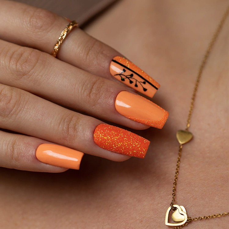 Pyłek do paznokci Orange Paradise MollyLac (2).jpg