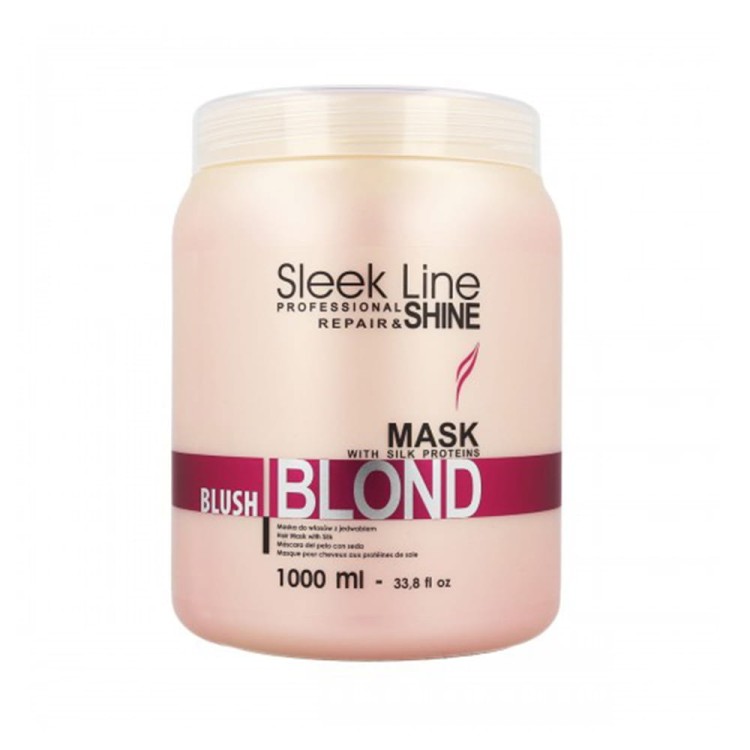 Maska nadająca różowy odcień do włosów blond Stapiz Blush Blond 1000 ml.jpg
