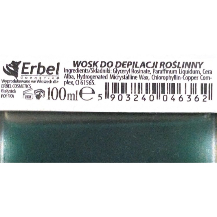 Wosk do depilacji Erbel green 100 ml.jpg