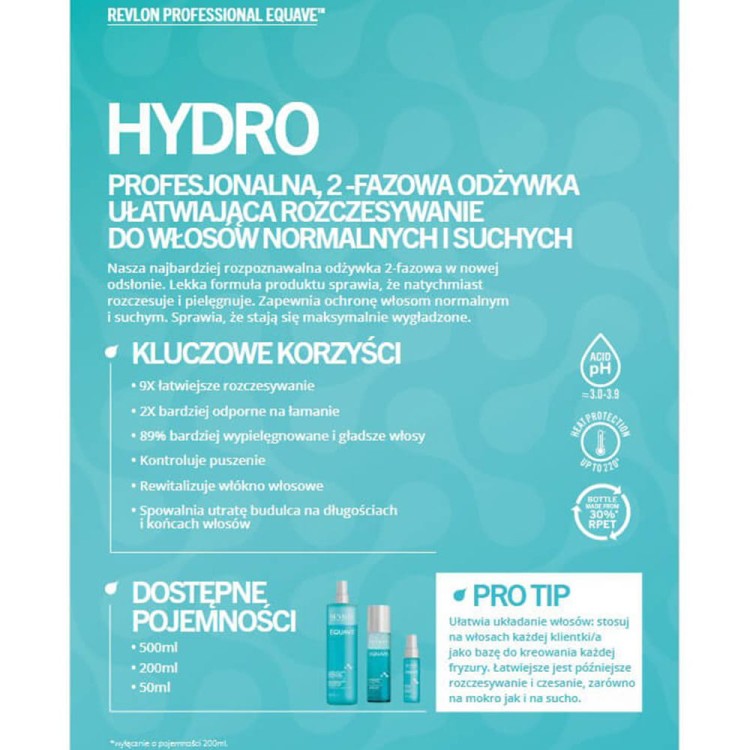 Odżywka nawilżająca Revlon Eq Hydro Nutritive Detangling Conditioner 200 ml (5).jpg