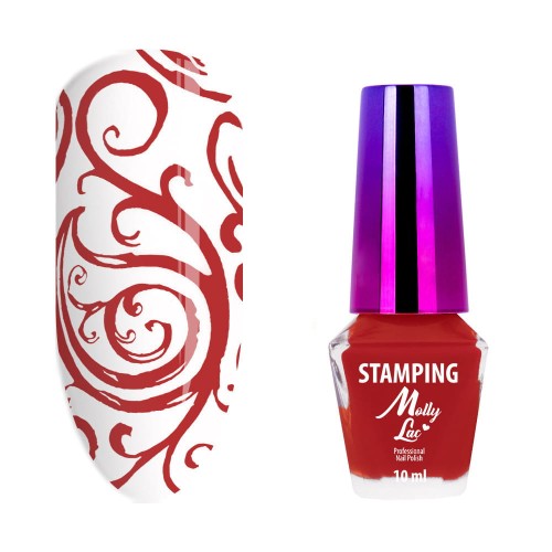 Lakier do stempli i stampingu MollyLac czerwony 10ml Nr 5 (1).jpg