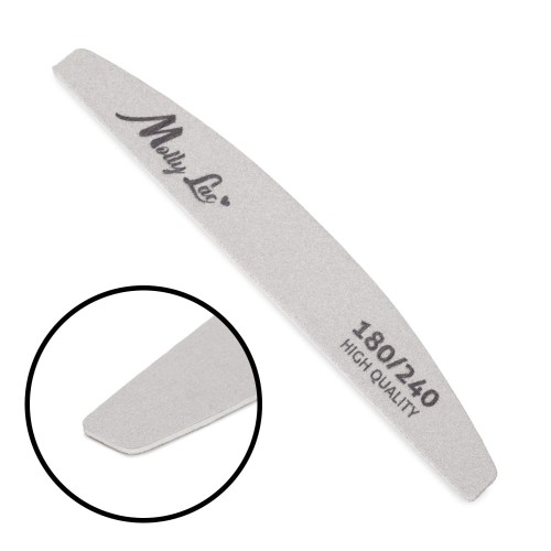 Pilnik do paznokci Bezpieczny Pakiet łódka półksiężyc MollyLac zebra slim 180240 High Quality 1 szt (1).jpg