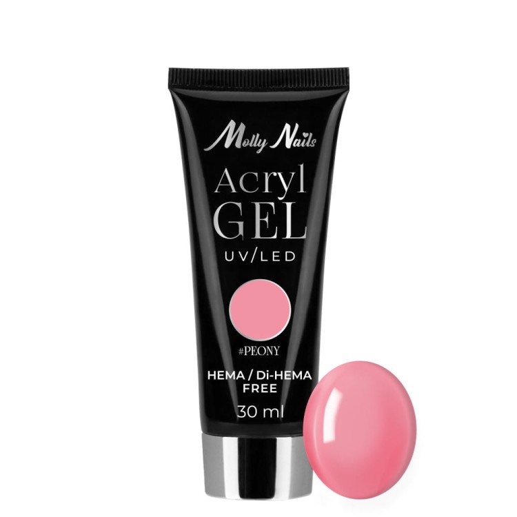 Acrylgel LEDUV Molly Nails akrylożel budujący HEMADi-HEMA free Peony 30ml.jpg