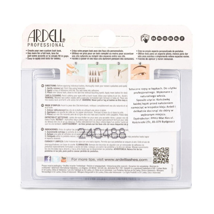 Kępki rzęs Ardell Individual Duralash Regular Medium Black 56szt (3).jpg