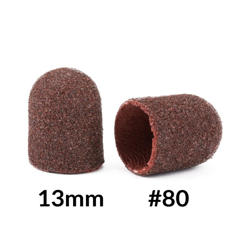 KAPTURKI ŚCIERNE DO PEDICURE Z BAWEŁNIANYM ŚRODKIEM 13MM GRADACJA 180 BRĄZOWE ALLEMED 10SZT 2.jpg