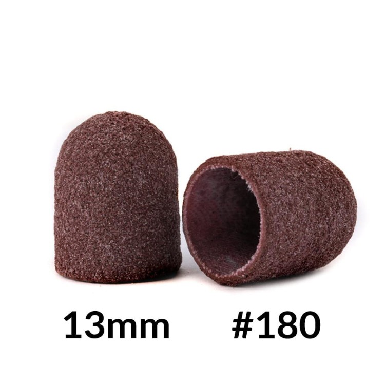 KAPTURKI ŚCIERNE DO PEDICURE Z BAWEŁNIANYM ŚRODKIEM 13MM GRADACJA 180 BRĄZOWE ALLEMED 10SZT 2.jpg