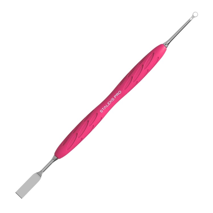 Kopytko do manicure Gummy Staleks Uniq 11 TYPE 1 popychacz płaski prosty i pierścień 1.jpg