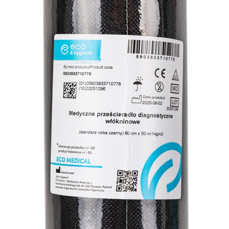 MEDYCZNE PRZEŚCIERADŁO DIAGNOSTYCZNE WŁÓKNINOWE CZEARNE 4.jpg