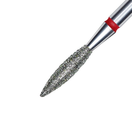 Frez diamentowy płomyk czerwony EXPERT średnica 2,3 mm  część robocza 10 mm 2.jpg